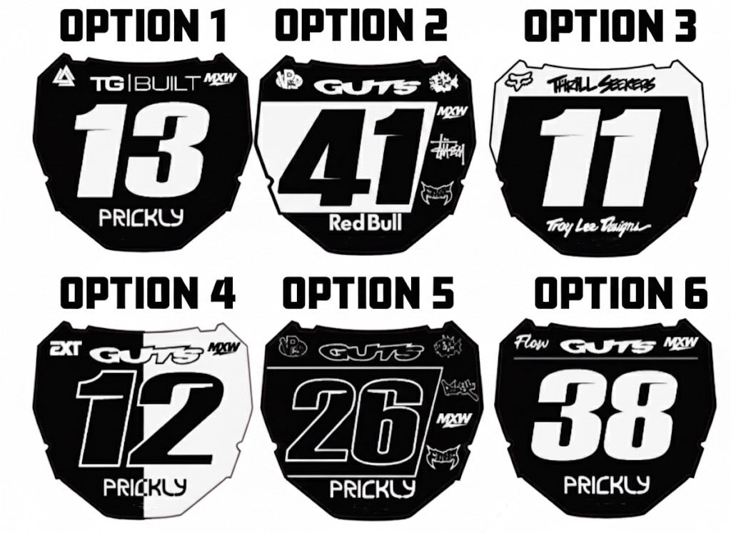 Predesigned Motocutz Plate Decal