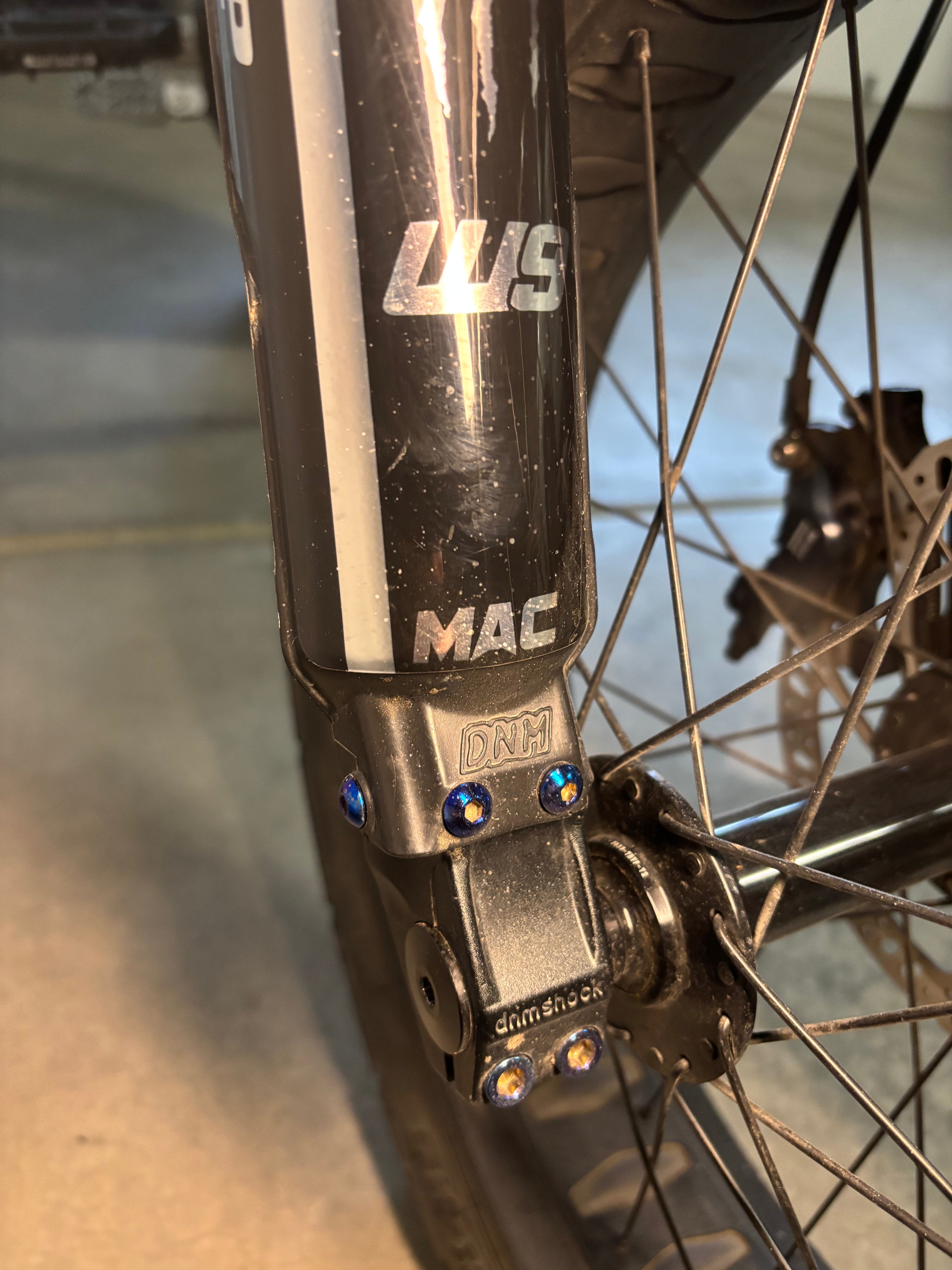 Super 73 fork guard bolts