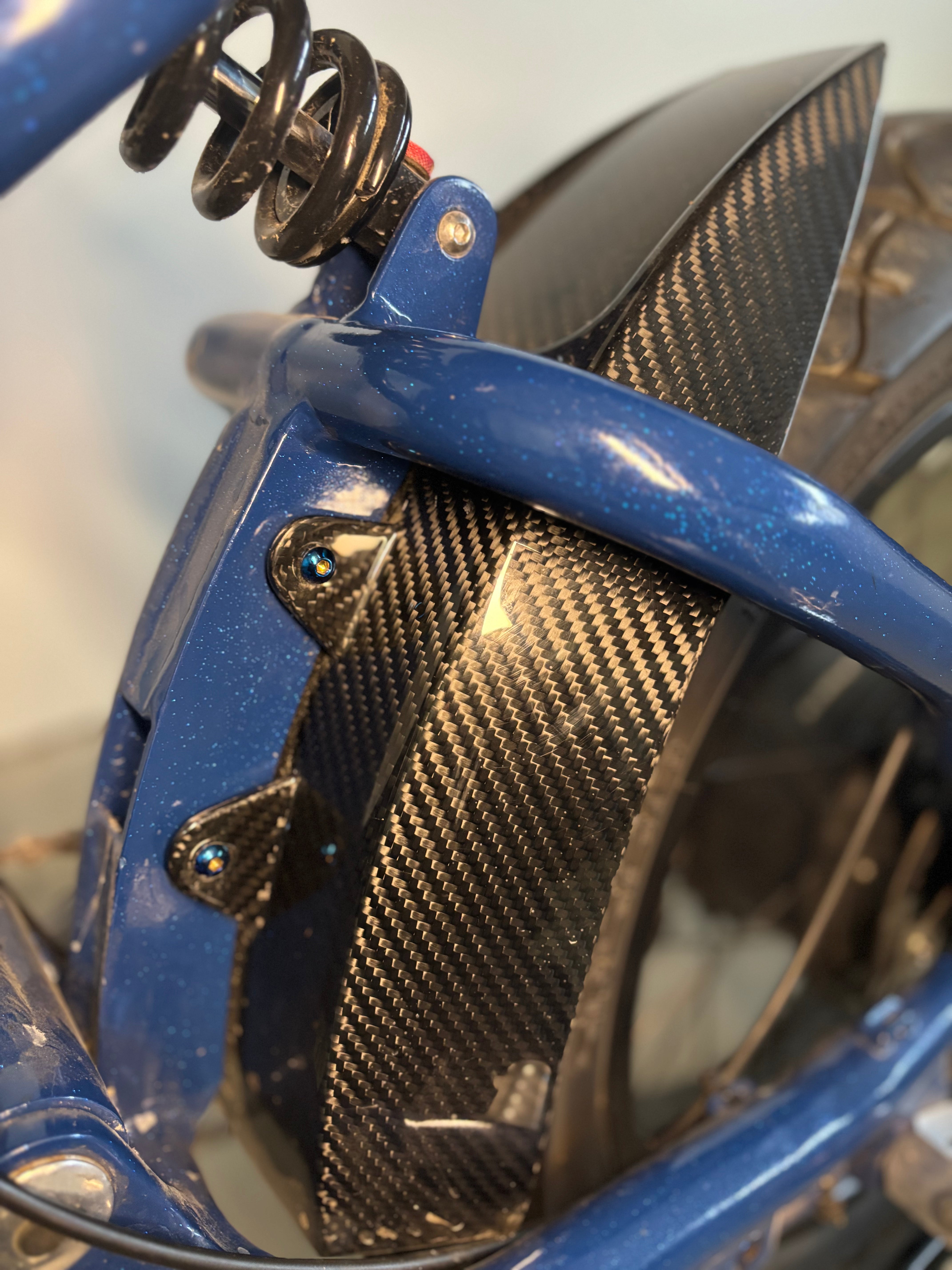 Flow carbon/ rear mud guard super 73 Titanium bolts – RvWorks